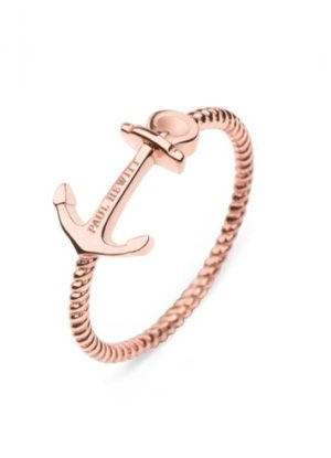 PAUL HEWITT PH-FR-ARO-R-58 Anchor Rope Δαχτυλίδι Από Ροζ Επιχρυσωμένο Ατσάλι