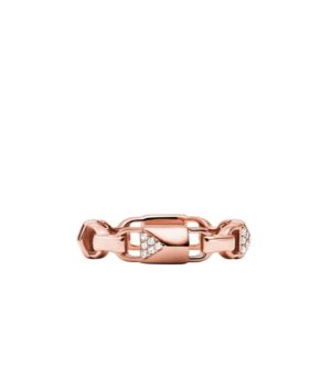 Michael Kors MKC1024AN791-54 Δαχτυλίδι Mercer Link Από Ροζ Επιχρυσωμένο Ασήμι
