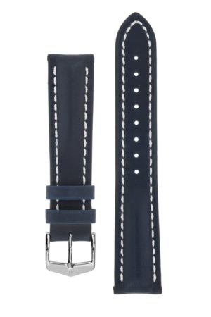 Λουρί Hirsch Heavy Calf 0147-5080 Blue Leather Strap