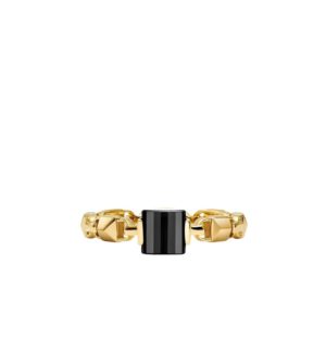 Michael Kors MKC1026AM710 Δαχτυλίδι Mercer Link Από Επιχρυσωμένο Ασήμι