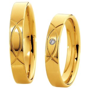 Saint Maurice Light Collection 87038-87039 Χρυσές Βέρες Γάμου - Χρυσό / Κ8