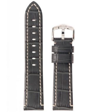 Λουρί Hirsch Knight 1090-2830 Grey Leather Strap