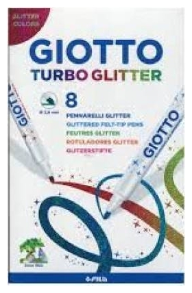 Giotto Μαρκαδόροι Glitter Turbo 8τεμ