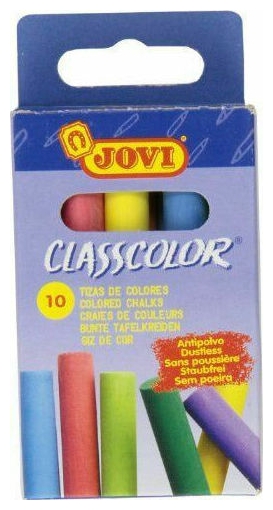 Jovi Κιμωλίες Πλαστικές Χρωματιστές 10τεμ. 226.1020