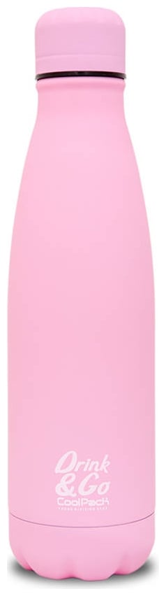 Coolpack Μπουκάλι Θερμός Από Ανοξείδωτο Ατσάλι Drink Ang Go Pastel Pink 500ml Z04647