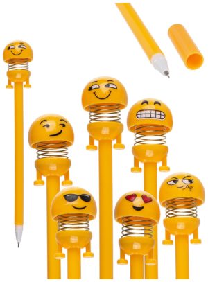 OEM Στυλό Παιδικό Emoticons Με Ελατήριο 19cm 441221