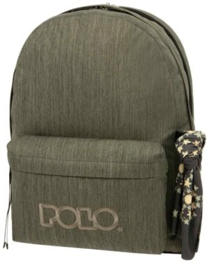 Polo Original Double Scarf Σχολική Τσάντα Πλάτης σε Μολυβί χρώμα 9-01-235-2800