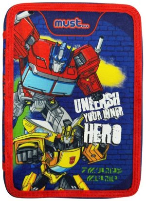 Διακάκης Κασετίνα Διπλή Γεμάτη 15x5x21cm Transformers Unlease Your Inner Hero 483248