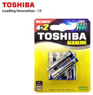 Toshiba Μπαταρίες LR03 (AAA) Αλκαλικές 4+2 Τεμ 448.1.589294