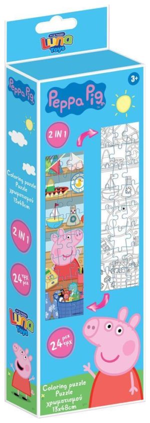Διακάκης Puzzle Πύργος 24τεμ 12,7x47,7εκ Peppa Pig 482780