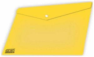 Skag Φάκελος ΡP Με Κουμπί Α4 Διαφανή Κίτρινο S222679