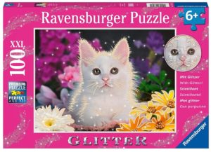 Ravensburger Πάζλ 100τεμ. XXL Γατάκι Με Glitter για 5+ Ετών 13558