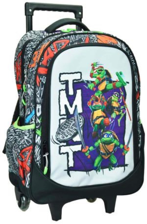 Gim TMNT Ninja Turtles Σχολική Τσάντα Τρόλεϊ Δημοτικού Πολύχρωμη 334-26074