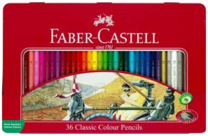 Faber Castell Ξυλομπογιές Μεταλλική Συσκευασία Σετ 24 Τεμαχίων 115824