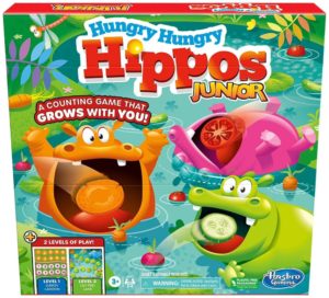 Hasbro Επιτραπέζιο Παιχνίδι Hungry Hungry Hippos Junior για 2-4 Παίκτες 3+ Ετών 819-66450