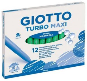 Giotto Μαρκαδόροι Turbo Maxi Χοντροί 12τεμ Πράσινο Ανοιχτό