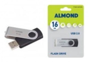 Almond Flash Drive USB 16GB Twister Black 76479