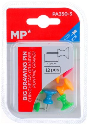 MP Πινέζες Χρωματιστες 12 Τεμαχίων PA350-3