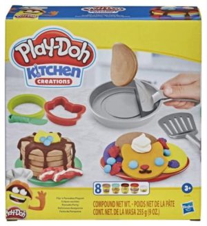Hasbro Play-Doh Πλαστελίνη - Παιχνίδι Kitchen Creations Flip n Pancakes για 3+ Ετών, 8τμχ 819-12790