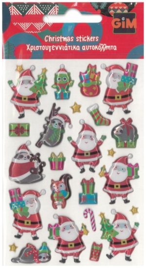 Gim Χριστουγεννιάτικα Αυτοκόλλητα (Διάφορα Σχέδια) 770-91125