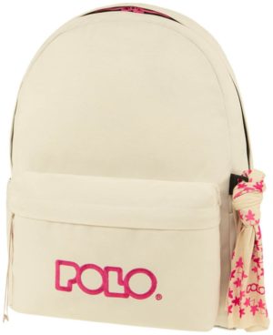 Polo Original Scarf Σχολική Τσάντα Πλάτης σε Λευκό χρώμα 9-01-135-2543