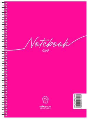 Salko Σπιράλ Notebook Fluo 17x25/120σελ. 2 Θέματα S6422