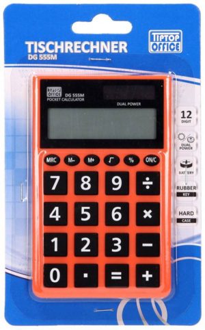 TipTop Office Μίνι Calculator DG555M 12 Ψηφιακά 4 Χρώμα Ποικιλία Κάρτα Κυψέλης TTO405408