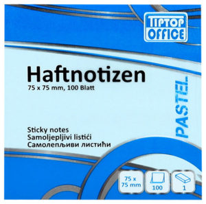 TipTop Office Sticky Notes 75x75mm Παστέλ Μπλε TTO405015