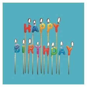 12 Εποχές Ευχετήρια Κάρτα 11x11cm Κεράκια Γενεθλίων-Happy Birthday P46