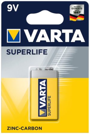 Varta Superlife Μπαταρία Zinc 9V 1τμχ 6F22