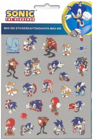 Αυτοκόλλητα Max Sonic The Hedgehog 600 τμχ. 775-40179