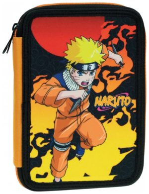 Naruto Σχολική Κασετίνα Διπλή Γεμάτη 369-00100