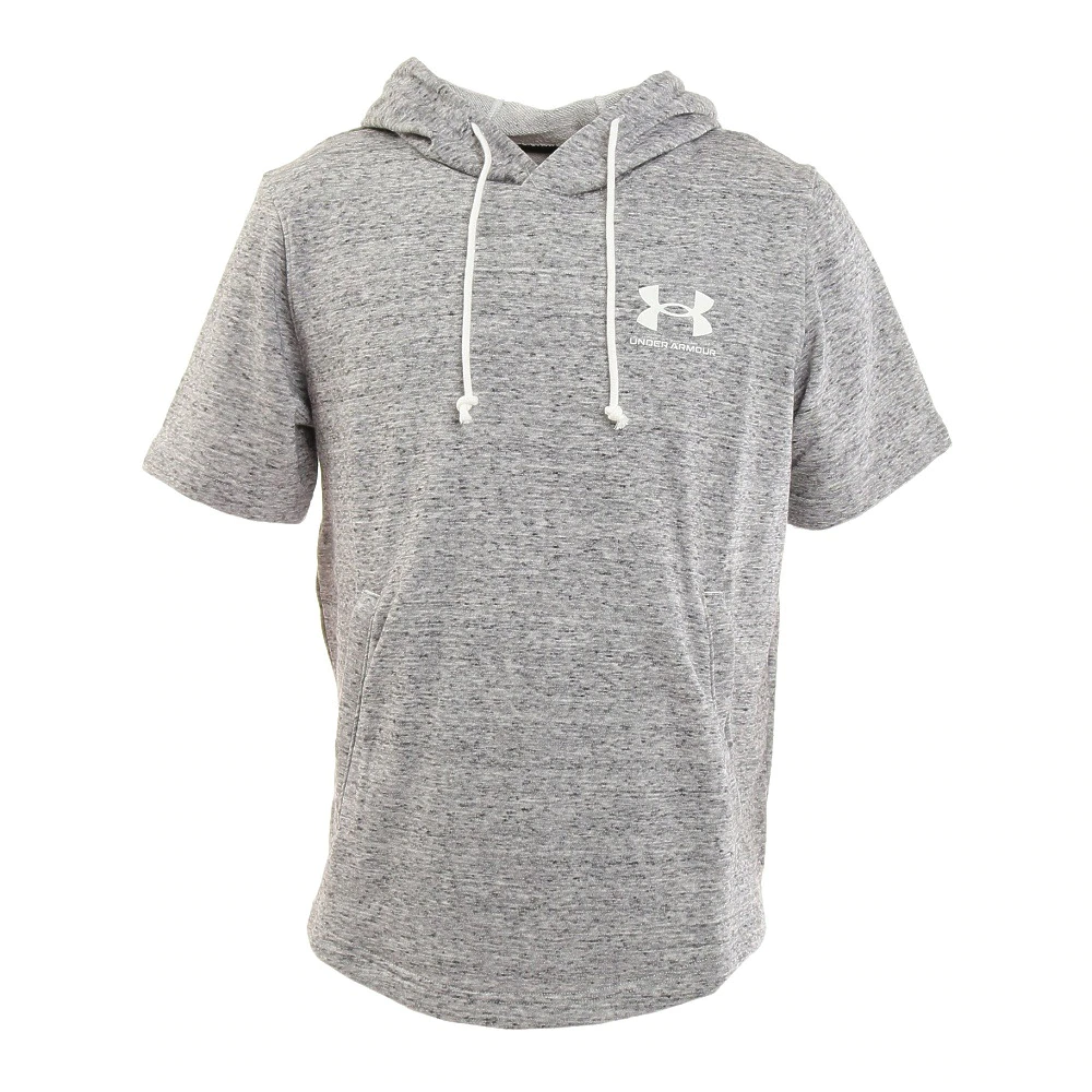 UNDER ARMOUR T-SHIRT UA Rival Terry LC SS HD GREY 1370396-112