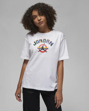 Nike Jordan T-Shirt girlfriend Jordan Zone 23 WHITE FD0810-100
