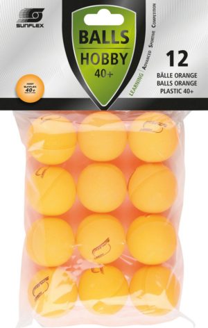 Amila Sunflex Μπαλάκια Ping Pong Sunflex Hobby PVC 12 Τμχ. ORANGE 97261