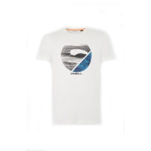 O Neill μπλουζάκι κοντομάνικο T-Shirt Framed Hybrid 0A1704-1010 Super White