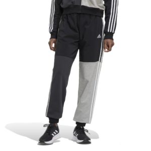 Adidas Παντελόνι Φόρμας Essentials 3-Stripes Colorblock Oversized Joggers BLACK/GREY HC8834