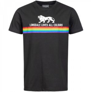 Lonsdale μπλουζάκι T-Shirt NELSON BLACK 111011-1000