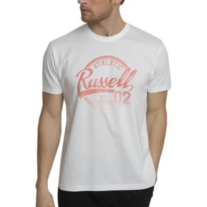 Russell Athletic CREWNECK TEE SHIRT WHITE A2-008-1-001