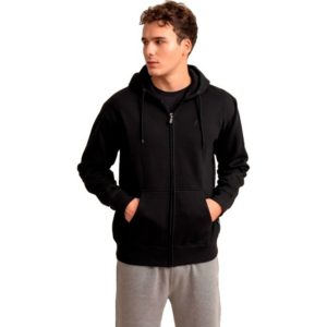 Russell Athletic Ζακέτα ZIP THROUGH HOODIE Μαύρη A1-005-2-099