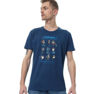 Ανδρικό t-shirt Tribikes Blue Kukuxumusu S