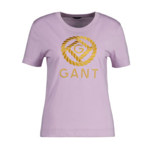 T-shirt γυναικείο Gant Gold G Lilac S