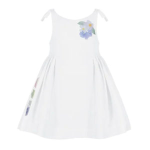 Παιδικό Φόρεμα Lapin White Flowers 5-6 ετών (110-116εκ.)