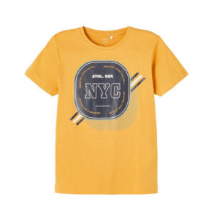 T-shirt Name It για αγόρια κίτρινο NYC 9-10 ετών (134-140εκ.)