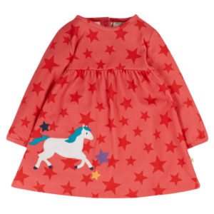Φόρεμα παιδικό Frugi Watermelon Stars 2-3 ετών (92-98εκ.)