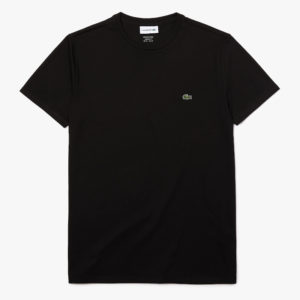 T-shirt ανδρικό Lacoste με λαιμόκοψη Black