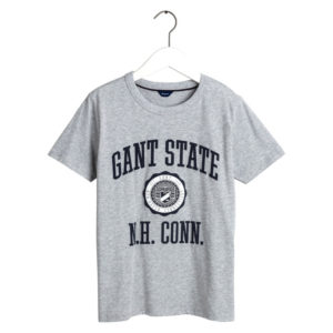 Μπλούζα t-shirt Varsity grey Gant