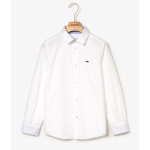 Λευκό πουκάμισο παιδικό Lacoste