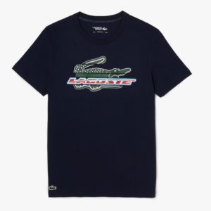 Ανδρικό μπλουζάκι Lacoste Sport Regular Fit από οργανικό βαμβάκι