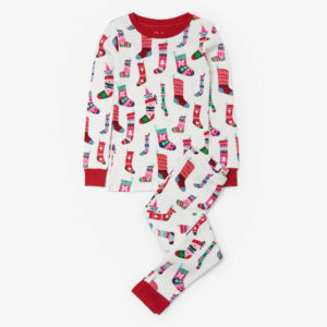 Πιτζάμες Christmas stockings πολύχρωμες Hatley οργανικό βαμβάκι 9-10 ετών (134-140εκ.)